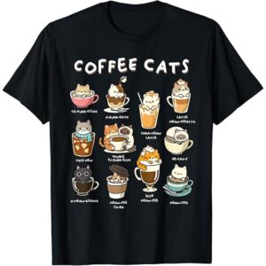 Cats & Coffee Purr Fect Tee (Black)
