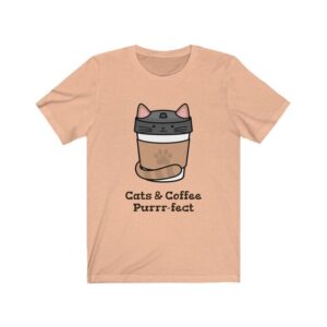 Cats & Coffee Purr Fect Tee (Pink)