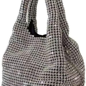 Rhinestone White Crystal Blink Blink Bag